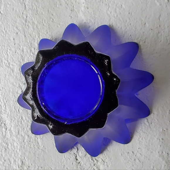 4 1/2" Cobalt Art Glass by Studio Nova made in Portugal 🇵🇹 - Picture 8 of 13